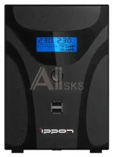 1029740 Источник бесперебойного питания Ippon Smart Power Pro II Euro 1200 720Вт 1200ВА черный