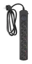 Сетевой фильтр Ippon BK-6-EU-5-16-B 5м (6 розеток) 3500 Вт черный