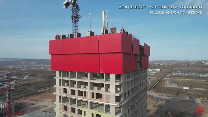 Ветрозащитные экраны на стройке ЖК ЧИЖИ | Красноярск