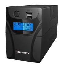 ИБП IPPON Back Power Pro II, 500ВА, ip 20, линейно-интерактивный, напольный, 100х290х140 (ШхГхВ), 220V, однофазный, (1030299)