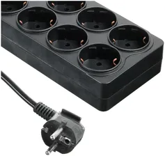 HSK Сетевой фильтр Ippon BK238-16 3м (8 розеток) черный (коробка) BK238-16 черный . сетевые фильтры и удлинители