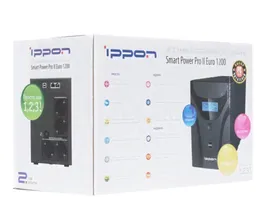 Источник бесперебойного питания Ippon Smart Power Pro II Euro 1200 активная мощность 720Вт, полная мощность 1200ВА, цвет черный (1029740)