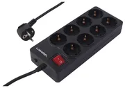 HSK Сетевой фильтр Ippon BK238-16 3м (8 розеток) черный (коробка) BK238-16 черный . сетевые фильтры и удлинители