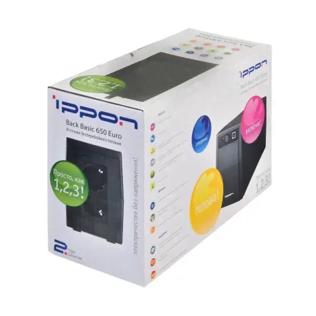 ИБП Ippon Back Basic 650 Euro черный (383323)-4