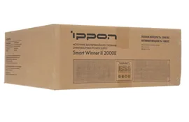 Источник бесперебойного питания Ippon Smart Winner II 2000E активная мощность 1800Вт, полная мощность 2000ВА, цвет черный (1192980)