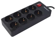 HSK Сетевой фильтр Ippon BK238-16 3м (8 розеток) черный (коробка) BK238-16 черный . сетевые фильтры и удлинители