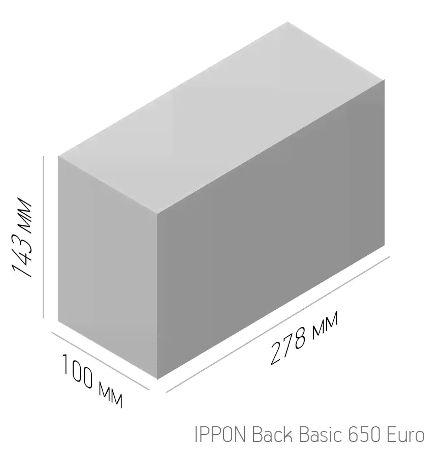 Источник бесперебойного питания Ippon Back Basic 650 Euro-1