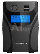 1030299 Источник бесперебойного питания Ippon Back Power Pro II 500 300Вт 500ВА черный